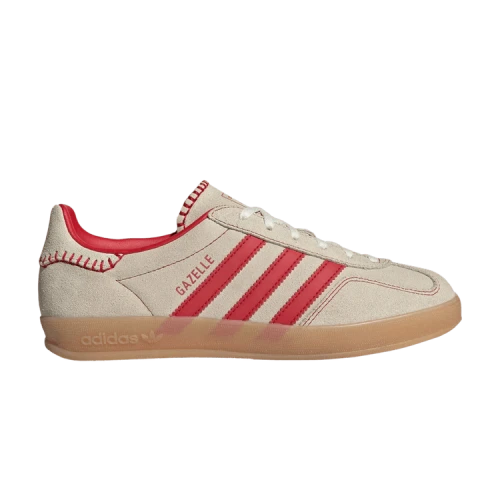 adidas Gazelle Indoor Beige Better Scarlet (Women's)