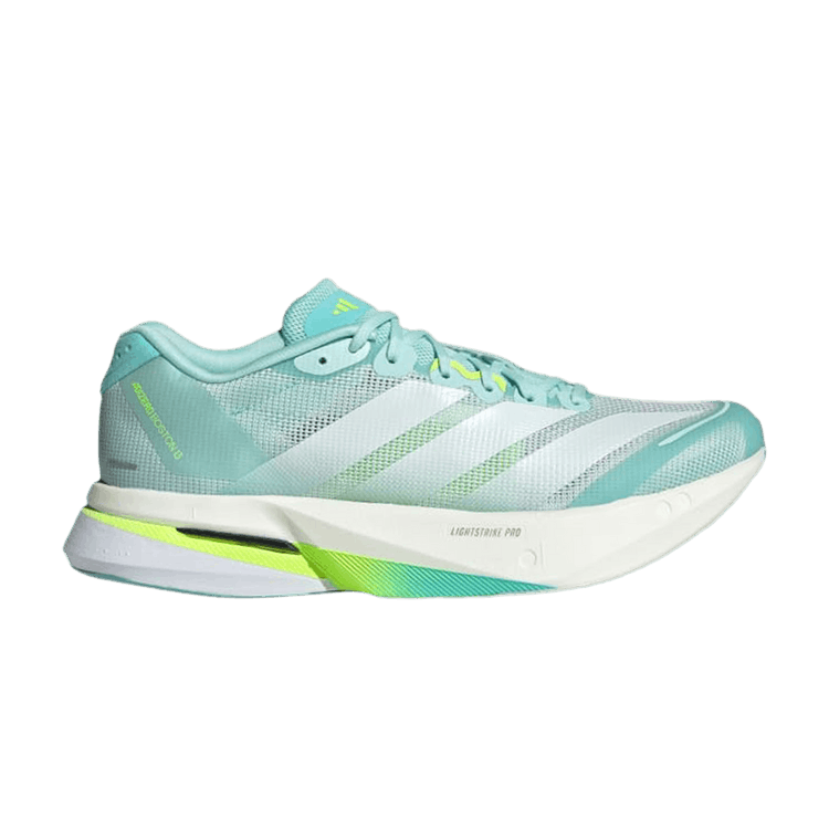 adidas Adizero Boston 13 Semi Flash Aqua Zero Metalic Lucid Lemon (Women's)