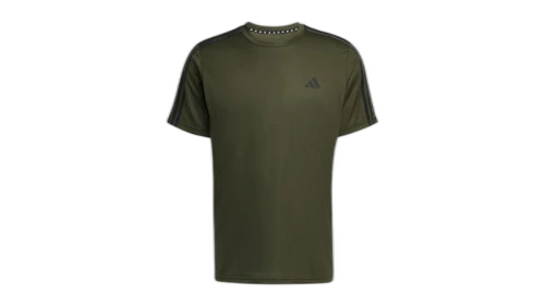 adidas Train Essentials 3-Stripes T-Shirt Night Cargo Black