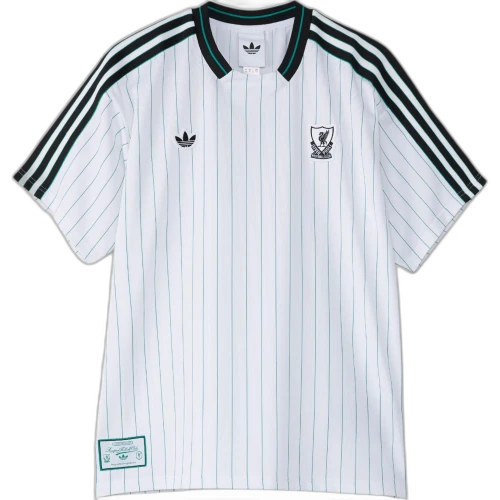 adidas Liverpool FC Terrace Icons Jersey White Sea Green