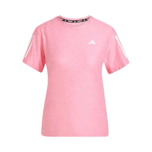 Adidas Own The Run Tee 'Lucid Pink/White'