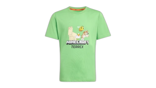 adidas Kids Minecraft Terrex T-Shirt Semi Lucid Lime