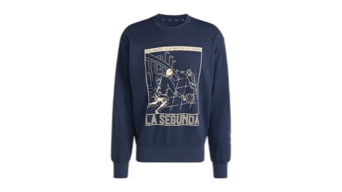 adidas Real Madrid Heritage Crew Sweatshirt Legend Ink
