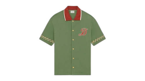 Drole De Monsieur K-SH251-CO264-WG Chemise Sport Shirt Green