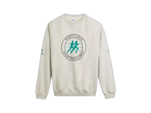 adidas Sporty & Rich Women's Sweater Light Grey Heather