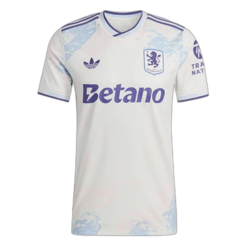 adidas Aston Villa FC 25/26 Third Authentic Jersey Off White Energy Ink