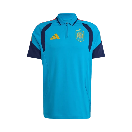 adidas Spain 2026 Tiro Polo Shirt Bold Aqua