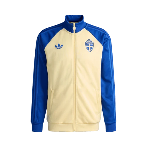 adidas Sweden 2026 Originals Track Top 'Almost Yellow Royal Blue'