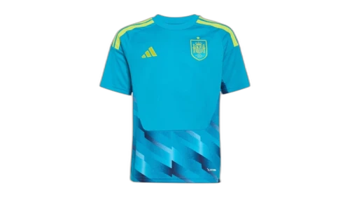 adidas Kids Spain 26 Home Goalkeeper Jersey Bold Aqua