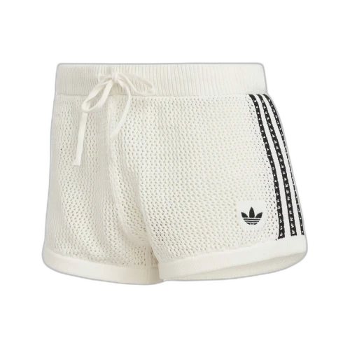 Adidas Knitted Crochet Shorts 'Off White'