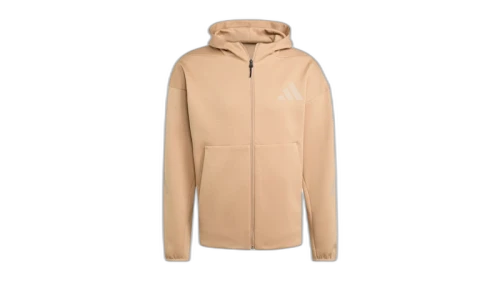 adidas Z.N.E. Full-Zip Hooded Track Jacket Warm Sandstone Clay Brown