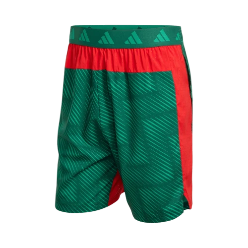 Adidas Workout Tech Intensity Aop Shorts 'Team Dark Green/Better Scarlet/Black'