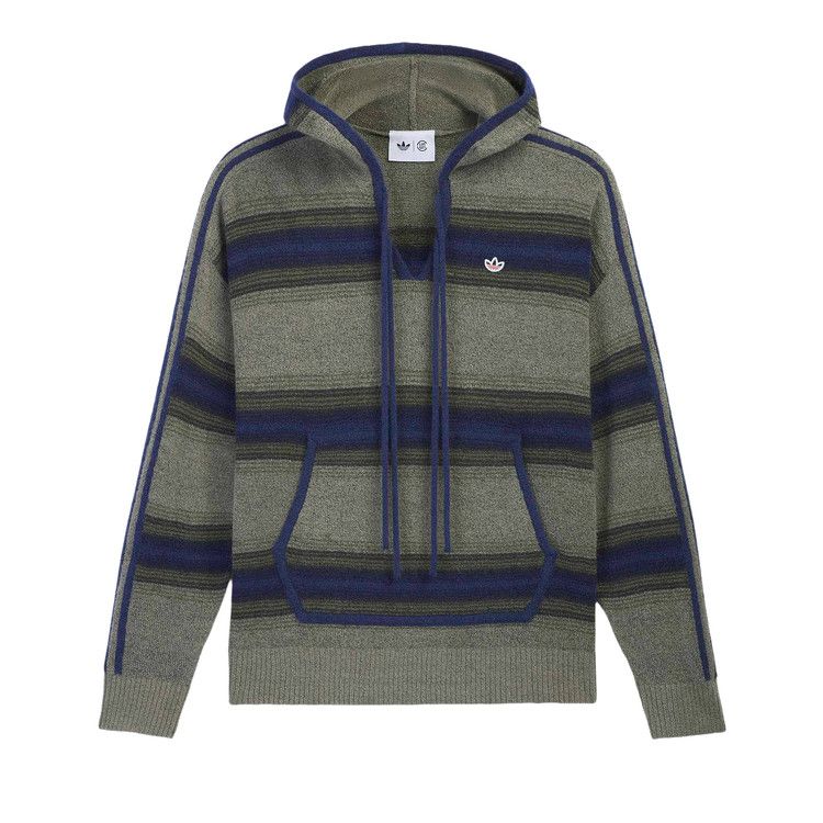 adidas CLOT Baja Hoodie By Edison Chen Hoodie Trace Khaki/Tech Indigo