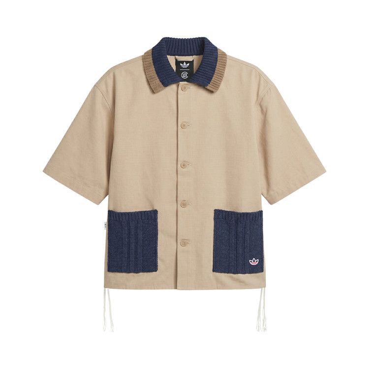 adidas CLOT SS Guayabera By Edison Chen Shirt Warm Sandstone