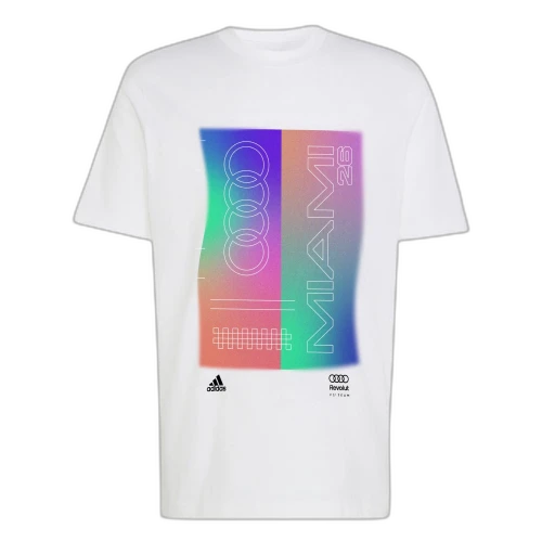 adidas x Audi Revolut F1 Team Teamgeist Graphic Tee White