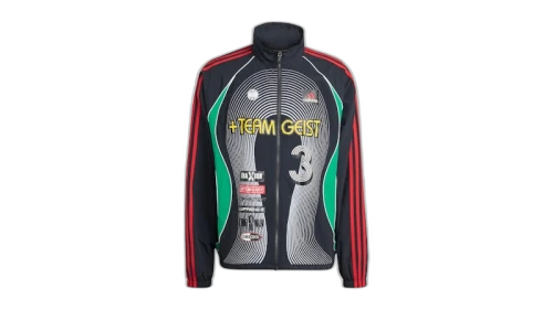 adidas Teamgeist Moto Tracktop Black Green Better Scarlet