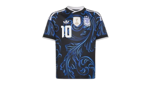 adidas Argentina 26 Away Messi Kids Jersey Black/Lucid Blue/Blue Burst