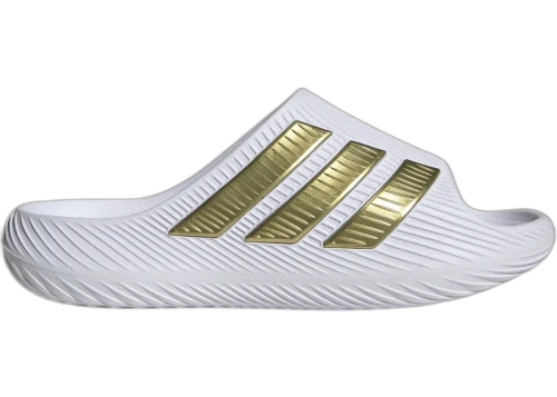adidas Purechill Slides White Gold Metallic