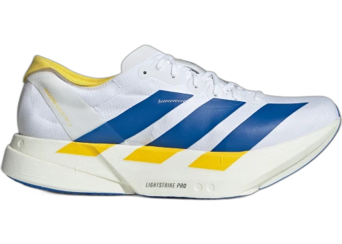 adidas Adizero Adios Pro 4 Cloud White Blue Yellow