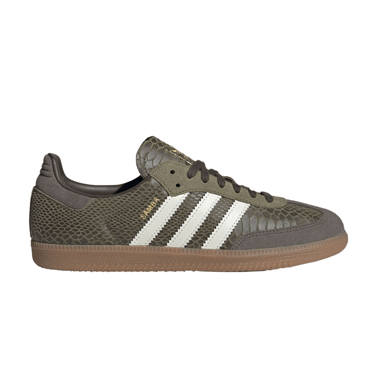 adidas Samba OG Focus Olive Snakeskin Off White