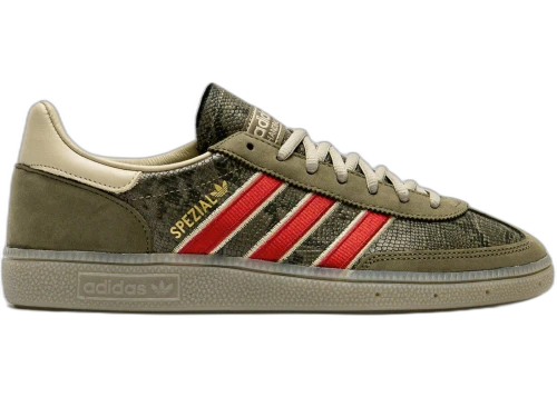adidas Handball Spezial Olive Strata Snakeskin Team Victory Red