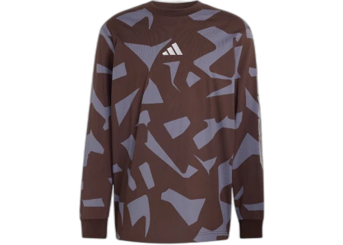 adidas Amg Camo L/S Top Aurora Coffee/Aurora Onix