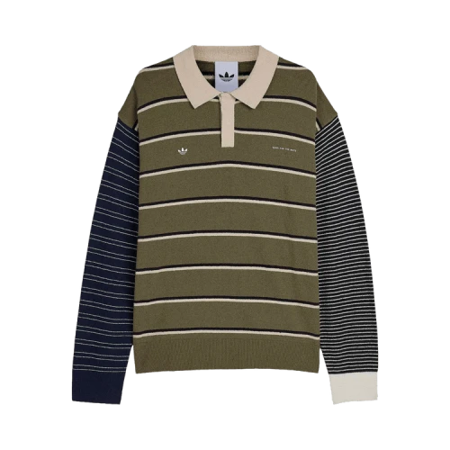 adidas x Song For The Mute Multi-Stripe Pattern T-Shirt Olistr/Alumin/Black