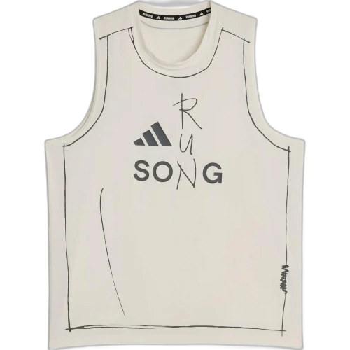 adidas Original Song For The Mute Running Women Tank Top (Asia Sizing) Chalk White