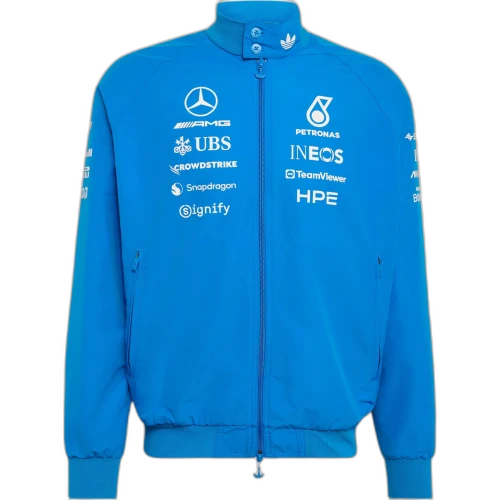 adidas x Mercedes AMG Petronas Formula 1 Team Blue Wonder Driver Harrington Jacket Blue (Aisa Sizing)
