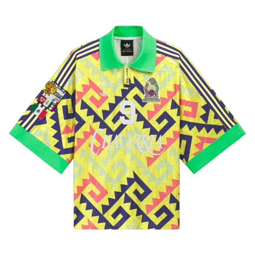 adidas x Chavarria AOP Goalkeeper Jersey Asia Sizing 'Solar Lemon Pure Purple Solar Turbo'