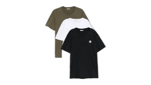 Moncler SS Tee (3 Pack) Blu/Militare/Bianco
