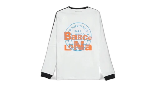 adidas x Bad Bunny DtMF Tour Barcelona Long-Sleeved T-shirt White