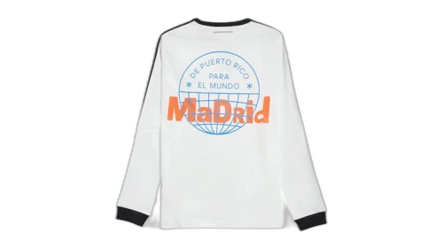 adidas x Bad Bunny DtMF Tour Madrid Long-Sleeved T-shirt White