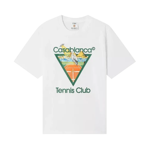 Casablanca Tennis Club Triangle Classic T-Shirt 'White'