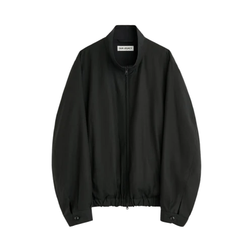 Our Legacy Casino Jacket Still Black Calm Cupro Cotton