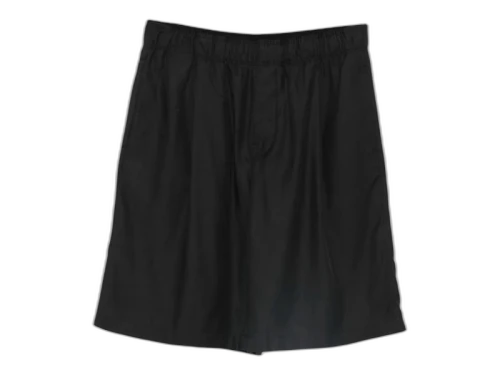 Our Legacy Leisure Shorts Still Black Calm Cupro Cotton