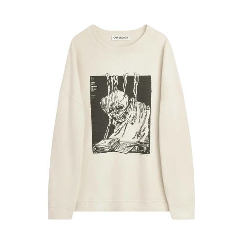 Our Legacy Slack Sweatshirt Angry Fan Mail Print