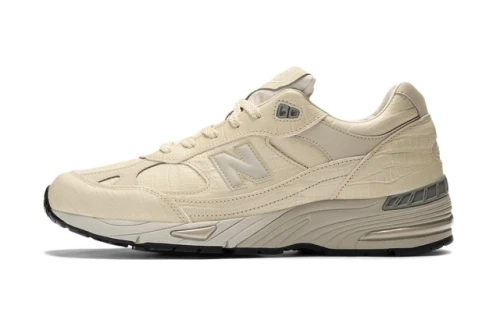 New Balance 991 MiUK Oyster Grey Crocodile