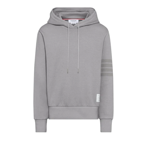 Thom Browne 4 Bar Overdyed Hoodie Pullover 'Light Grey'