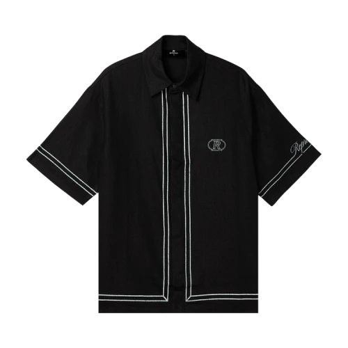 Represent Border Shirt Jet Black