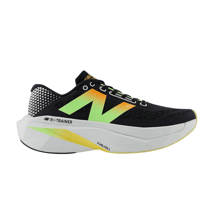 New Balance FuelCell SuperComp Trainer v3 Black Bleached Lime Glo