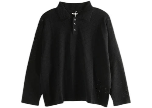 Bode Anisette Polo Shirt Black