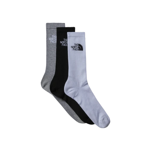 The North Face Multisport Cush Crew Socks (3 Pairs) 'Black Assorted'