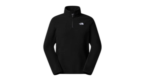 The North Face Glacier Fleece 1/4 Zip Hoodie Black