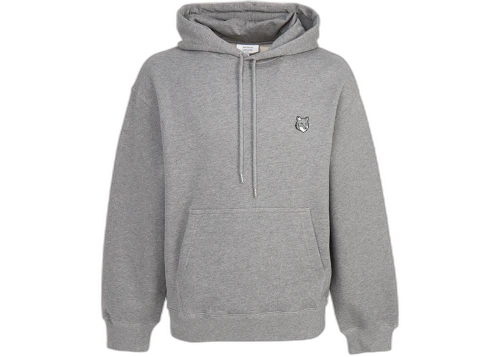 Maison Kitsune Fox Head Hood Sweatshirt Gray