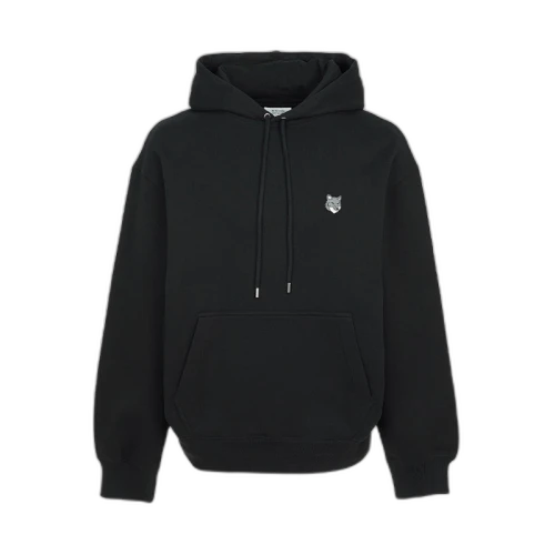 Maison Kitsune Fox Head Hood Sweatshirt Black