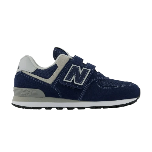 New Balance 574 Core Hook and Loop Navy White (PS)