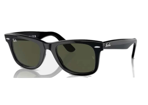 Ray-Ban Wayfarer Sunglasses Black/Green (RB2140)