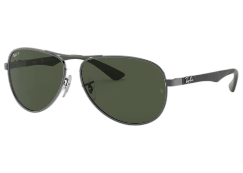 Ray-Ban RB8313 Sunglasses Carbon Fiber Gunmetal/Green (RB8313)