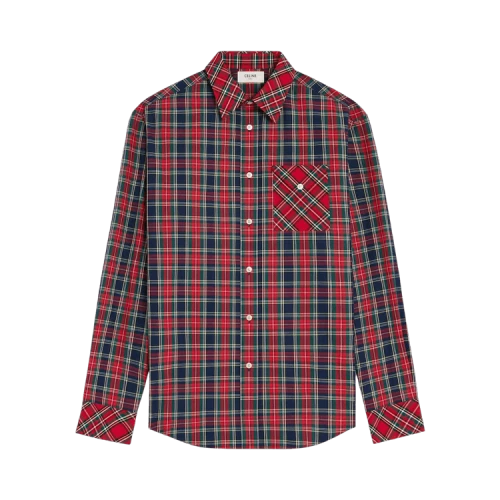 CELINE Relaxed Shirt 'Navy/Red/Yellow'
